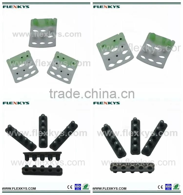 Foldable kaypad dustproof durable silicone rubber keypads