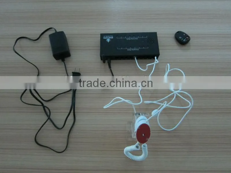 Hot Sale!!! The New Product- 8 Ports Alarm display stand security for mobile phone/carema/tablet PC