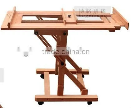 in stock 60*65*142(300)cm beech wood big master art easel