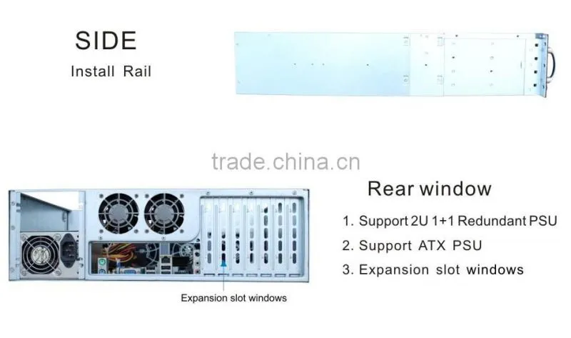 3u rackmount chassis sas backplane hard drive server case