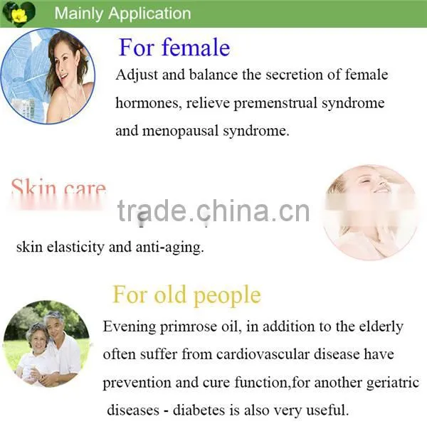 Pure Evening primrose oil Care for women's health with high quality