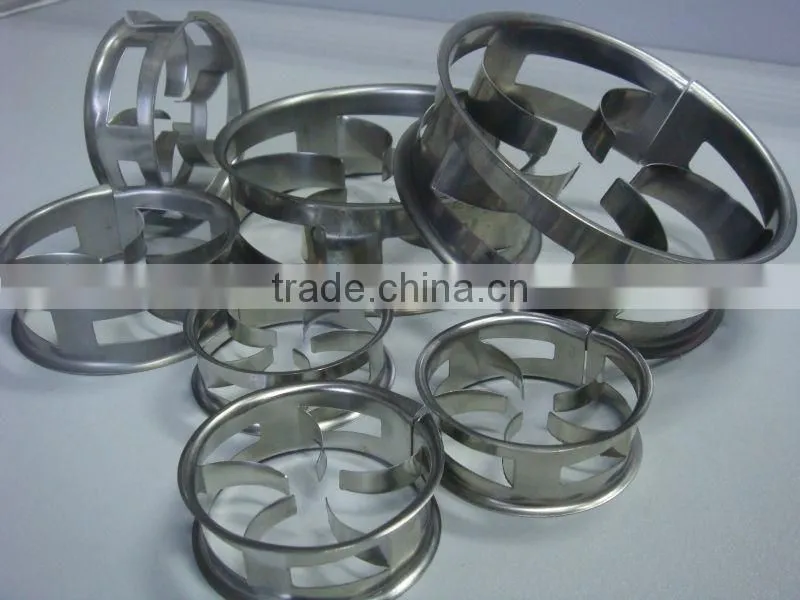 Metallic Ladder Ring Random Packings for rectifying towers