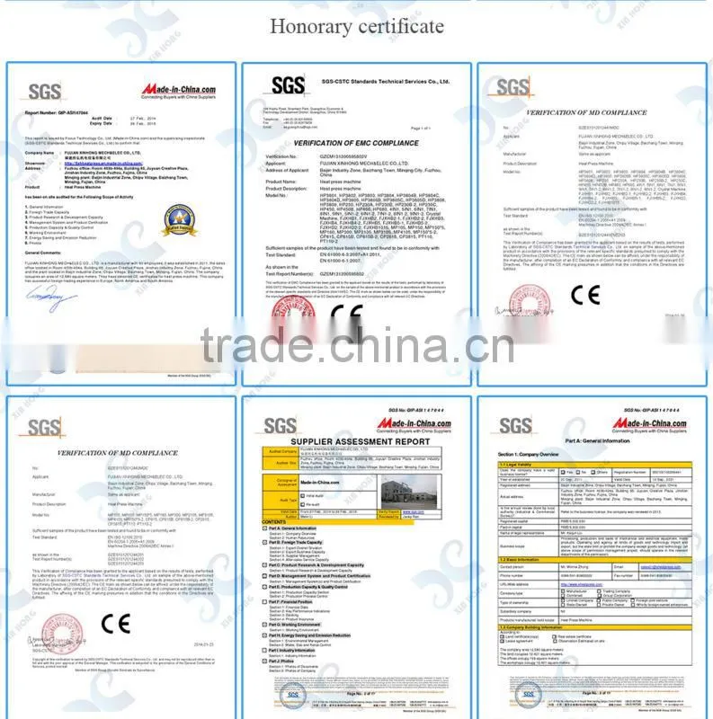 CE certificate double station large heat press FJXHB3