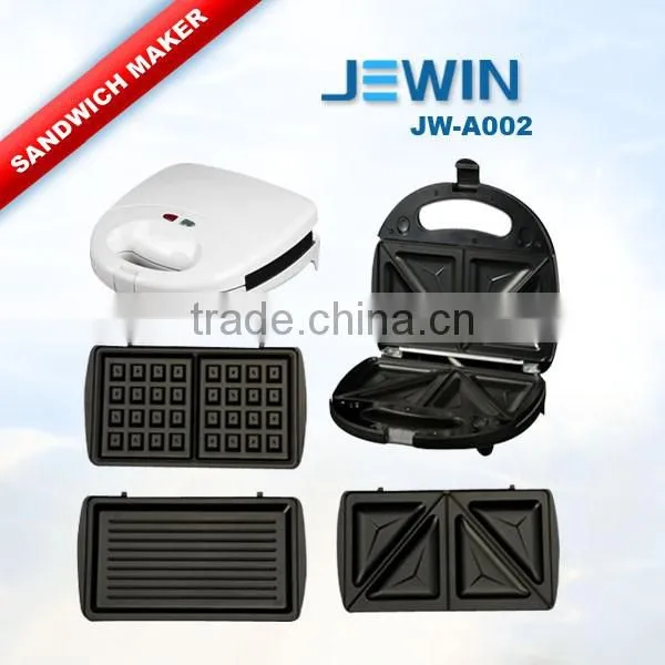 2 Slices Changeable Electric Sandwich Maker Grill for Kitchen Appliance