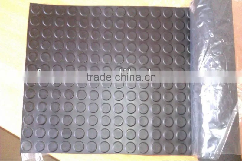3mm round stud rubber mat /rubber sheet/rubbr flooring