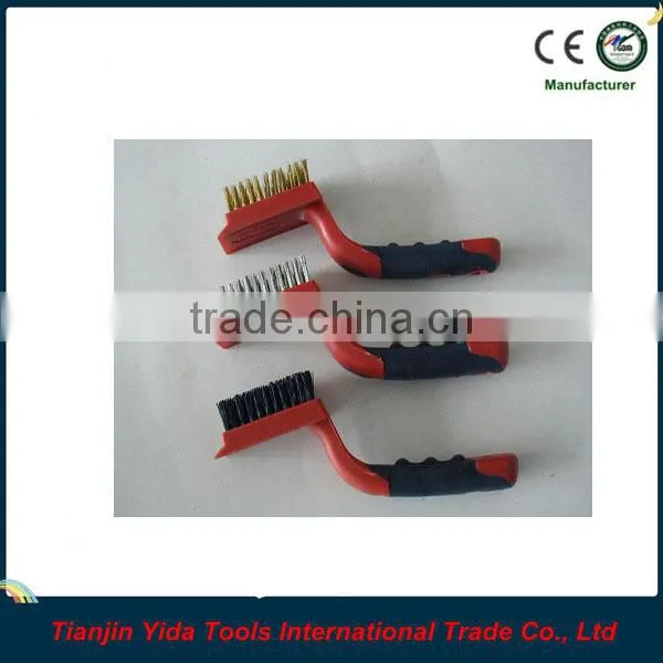 3PCS Two-color Handle Steel Wire Brush