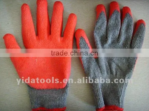 latex palm coated safety gloves