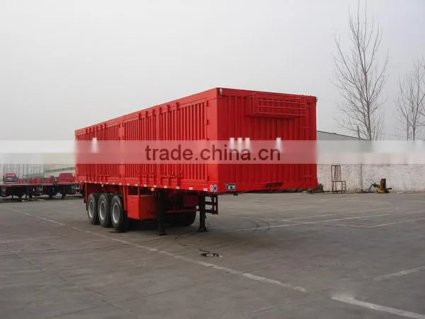 china made box semi trailer for sales
