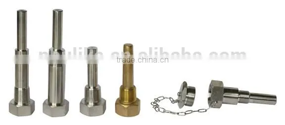 Brass thermowell for solar digital thermometers 3/4" NPT