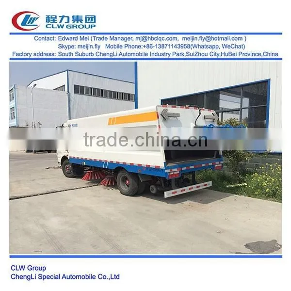 Dongfeng 4*2 type 120hp 7 ton road cleaning truck
