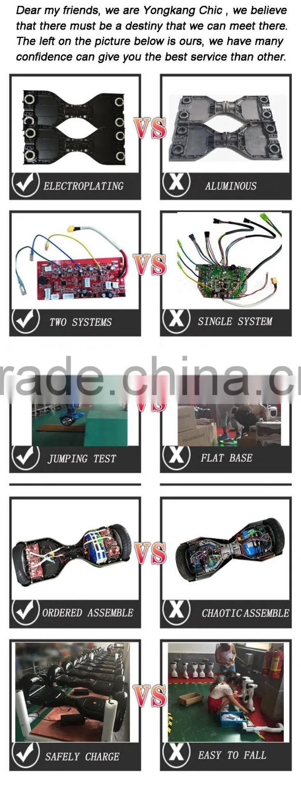 UL 2272 2 wheel hoverboard max load 150kg scooter