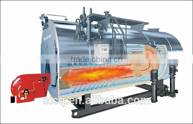 gas or oil steam boiler