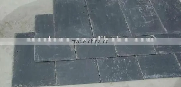 Rough slate plate tile
