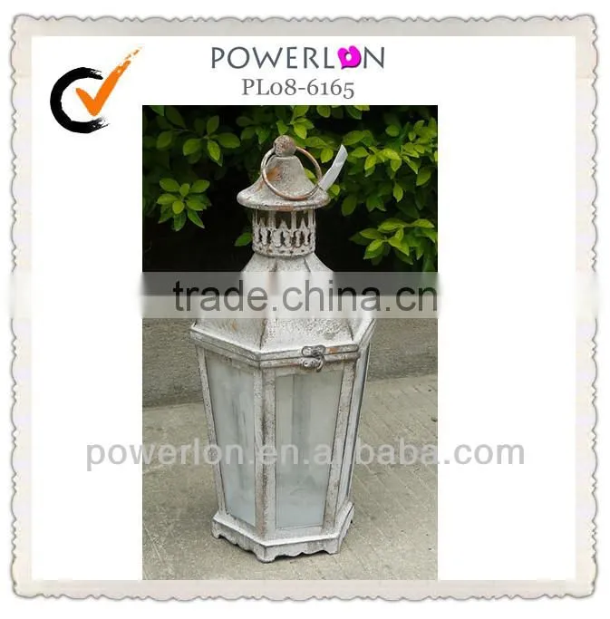 Antique Moroccan Metal Candle Lantern For Garden Decoration