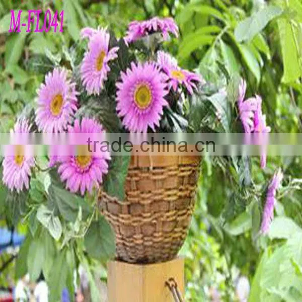 HOT 100%handmade low price handmade decorate flower basket with hanging