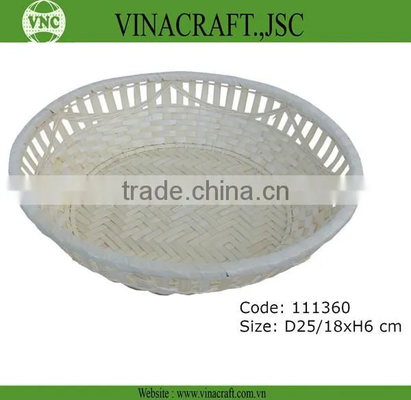 Cheap bamboo storage basket from factory