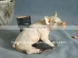 World best selling products pig shaped resin decoration
