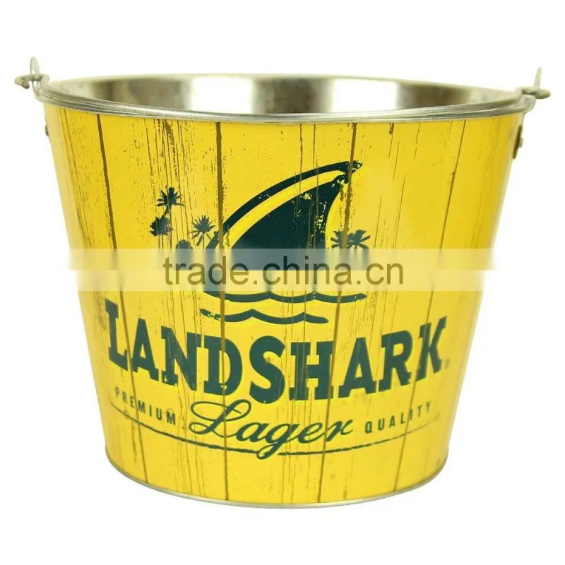 Multi-Colour Mini Metal Plain / Heart Wedding Party Christening Favour Gift Pails Tin Buckets