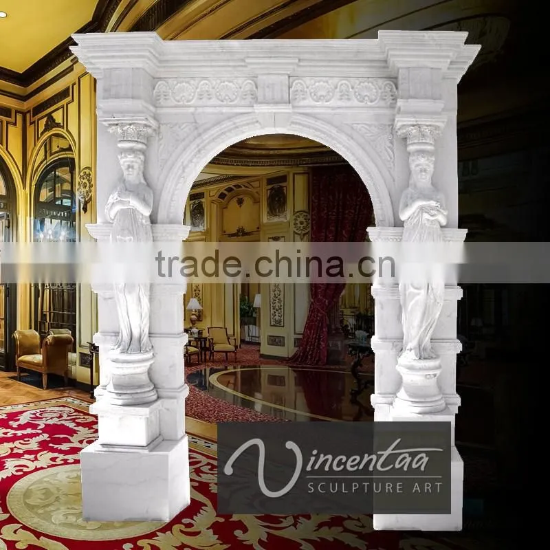 Hot sale modern home decor stone carvings and sculpture marble interior door surrounds