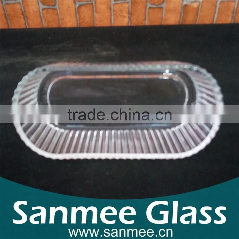 China Manufacture Cheap Glass Cake Plate