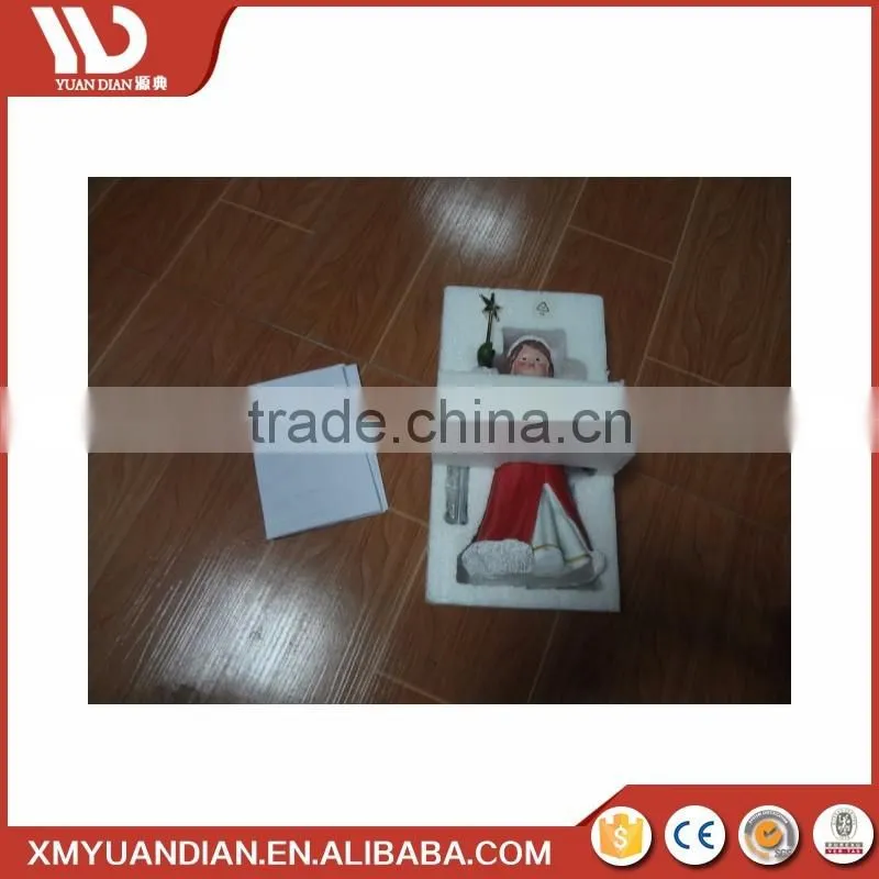 Christmas Ornament Santa Led Christmas Snow Lantern Light For Fence Decoration