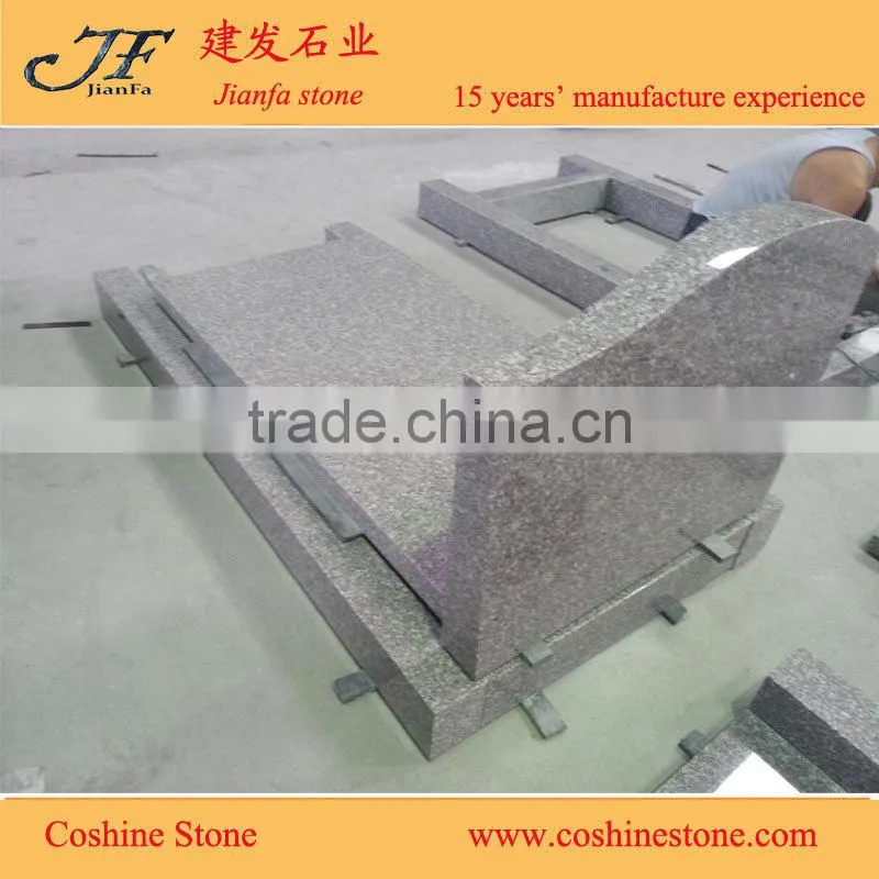 G635 red Granite monuments tombstone granite tombs