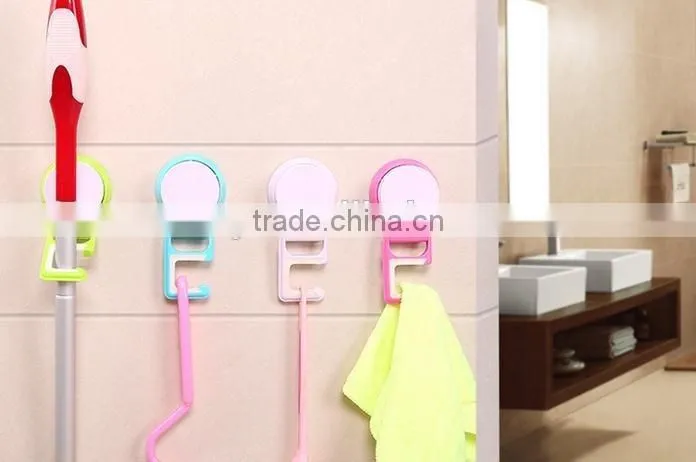 Vacuum suction cup bathroom and kitchen plastic Mop frame/holder