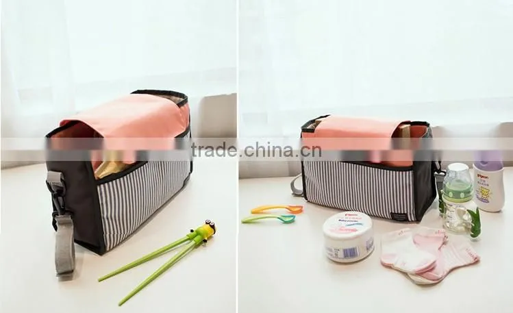 Hanging baby diaper organizer bag for stroller