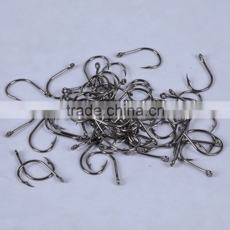 New Arrival 500pcs Carbon Steel Carp Fishing Jig Hooks with Hole Fly Fishing Tackle Box 3# -12# 10 Sizes Pesca Fish Hooks