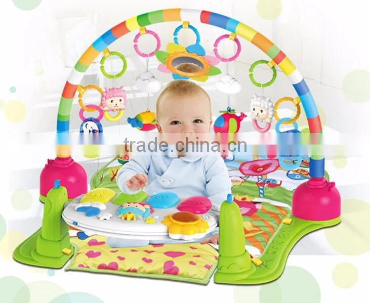 funny education musical baby play gym mat baby play gym