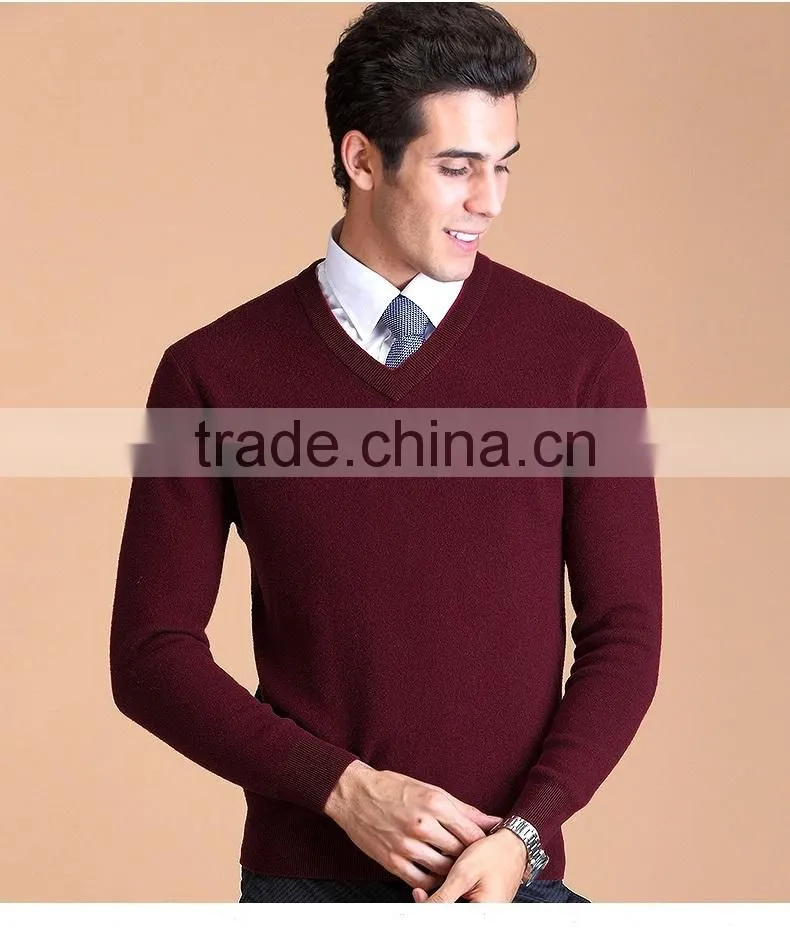 wholesale wool knitting yarn for V-neck pullover men jersey ,wool knitting computer machine men sweater knitting wool in bulk