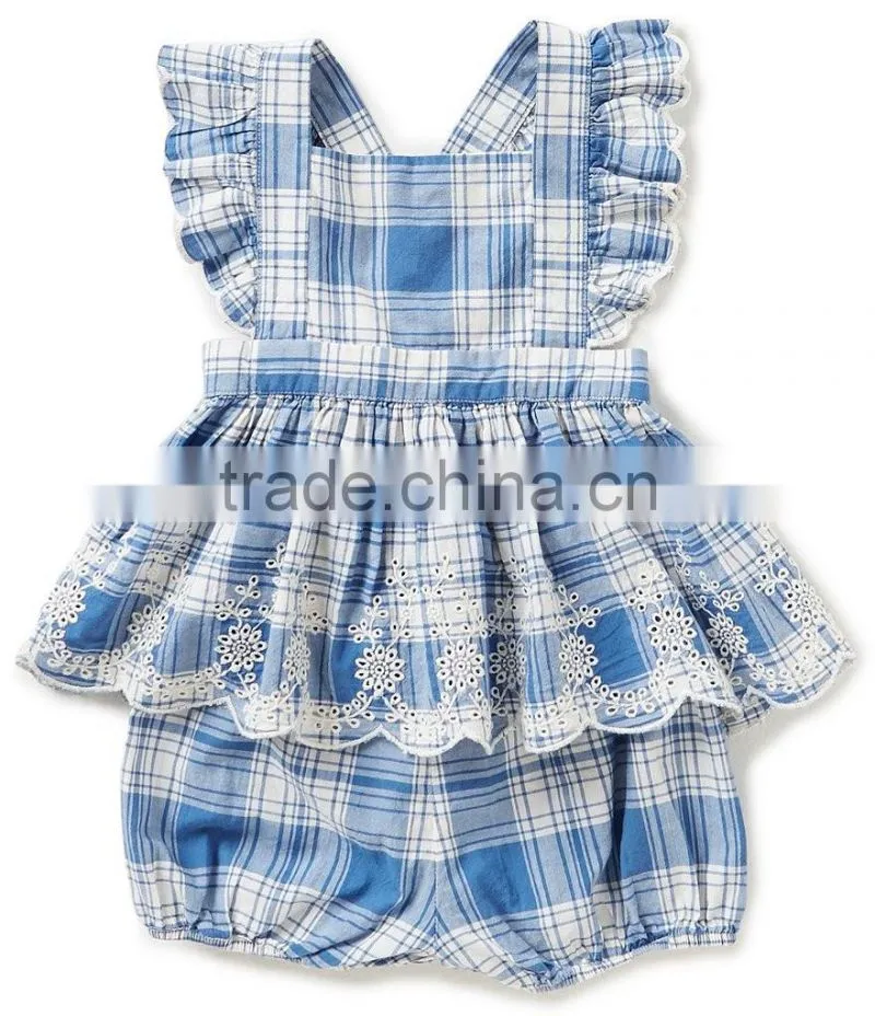 New style children clothes cotton long sleeve plaid wholesale classical fancy baby casual dress