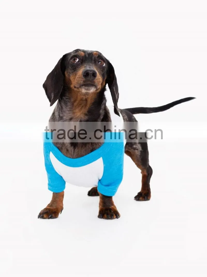 cotton polyester raglan sleeve t shirt dog clothes for europe