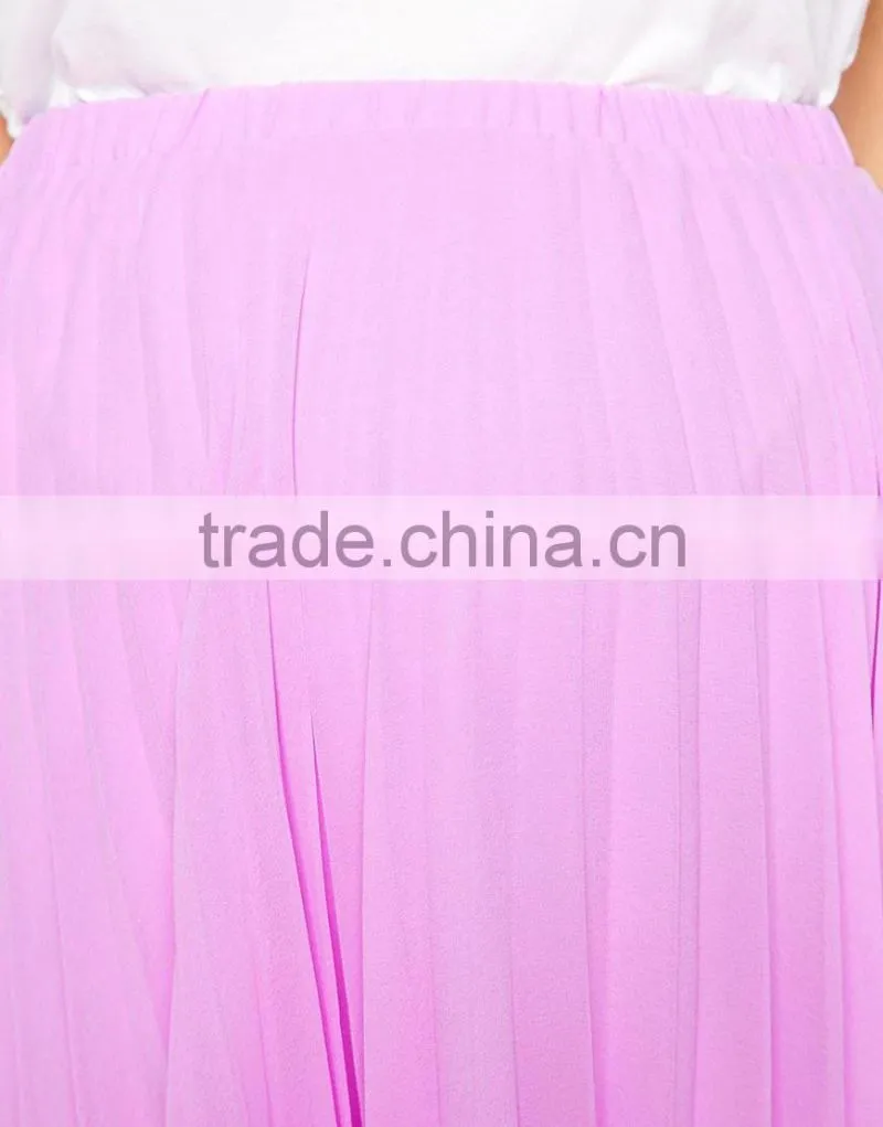 Maternity Pleated Midi Skirt