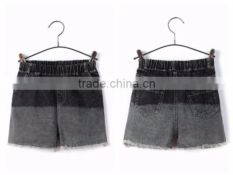 100% cotton ripped frayed design contrast color fancy kids jeans leisure latest boys ripped fashion jeans