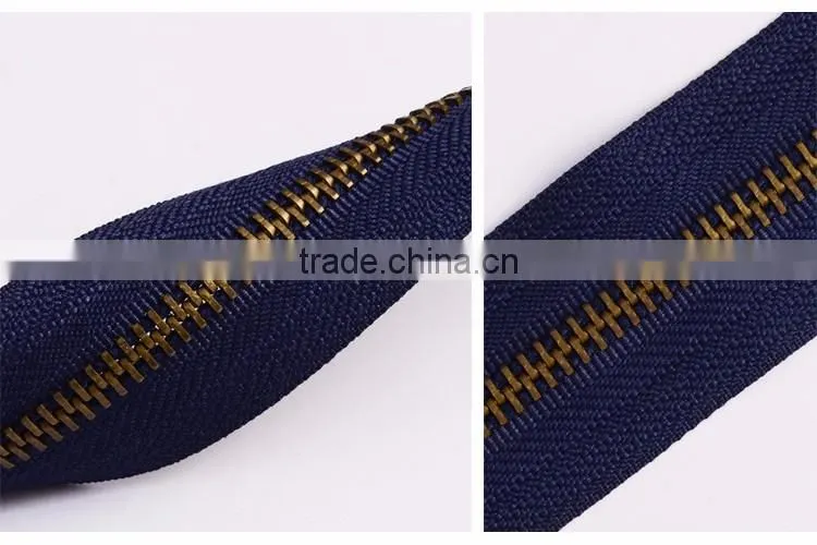 #5 Long Chain Brass Zipper or Zips