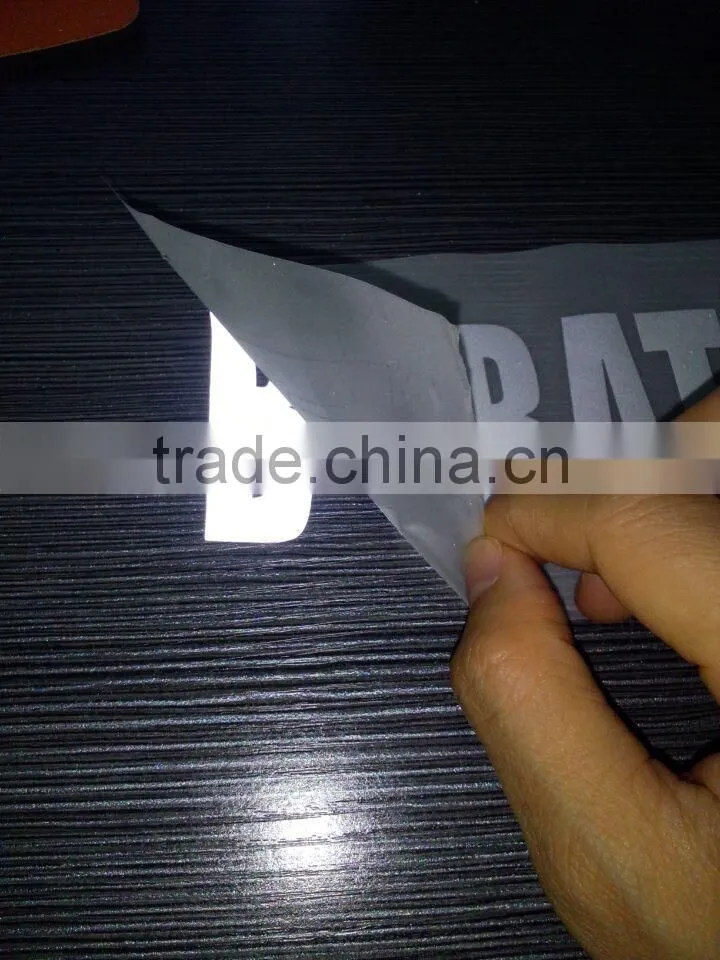 glow in the dark heat transfer reflective labels for clothing