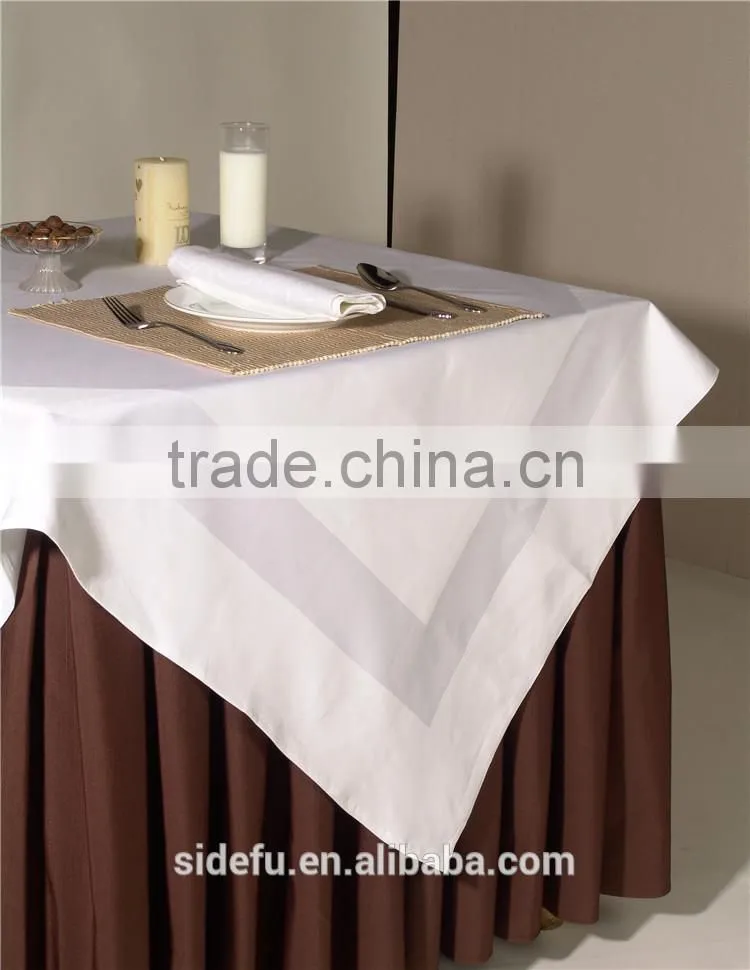 100% Polyester Fancy Banquet Hotel Table Skirt