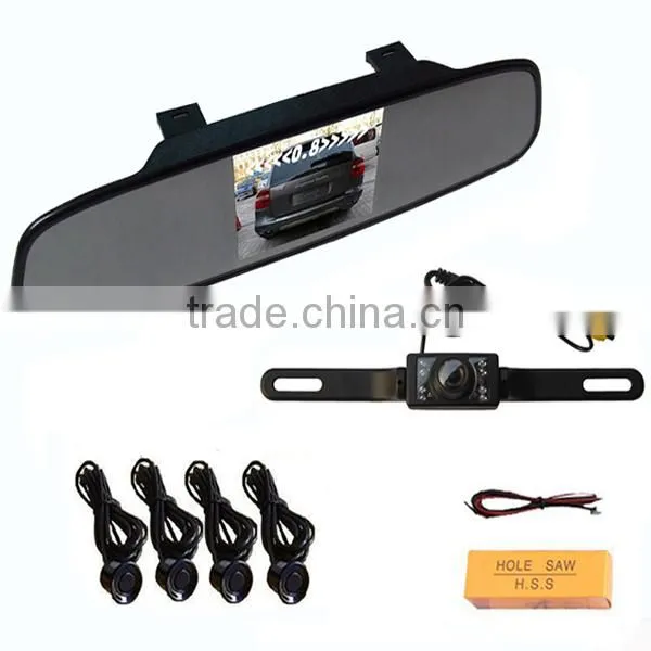 3.5 inch Monitor Rearview Mirror Car Camera System