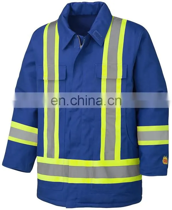 China factory 100 cotton flame retardant 3m reflective workwear uniforms