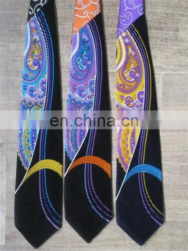 Newest unique plain skinny print necktie