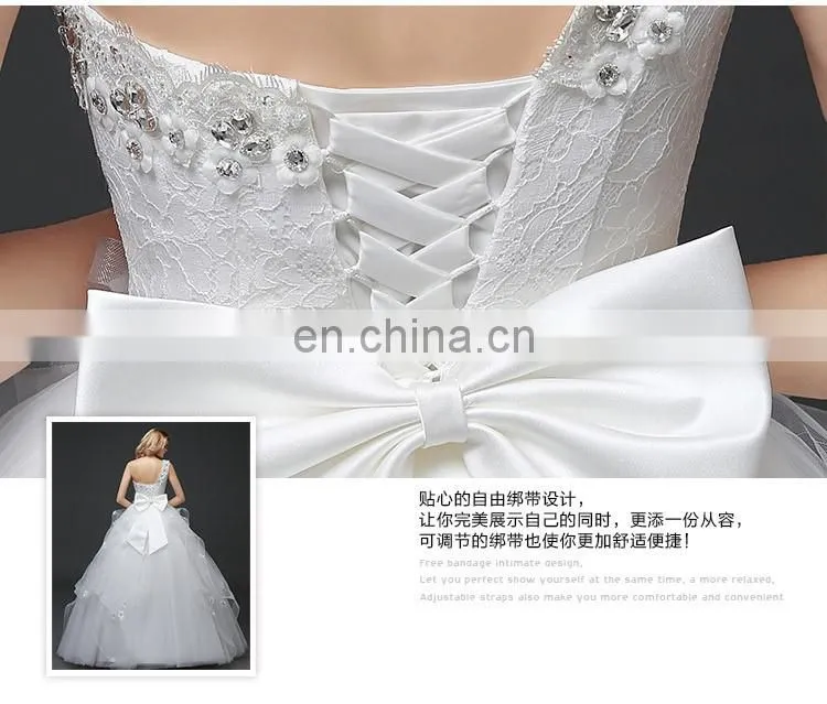 HS1631 2017 China Sexy Real Photos One shoulder Wedding Bridal Dress Vestidos