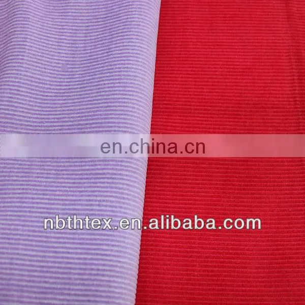 11w solid dyed 100% cotton corduroy fabric for pants,garment use