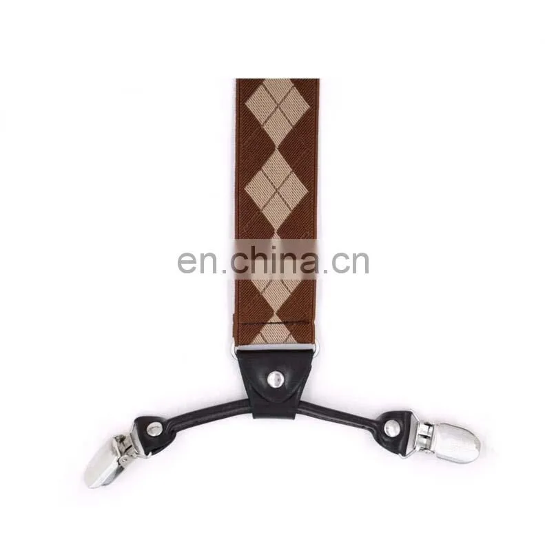 2017 yiwu fashion Top high quality men suspenders JACQUARD suspenders