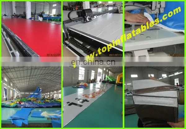 TOP INFLATABLES New design jumping bouncer castle giant inflatable water slide