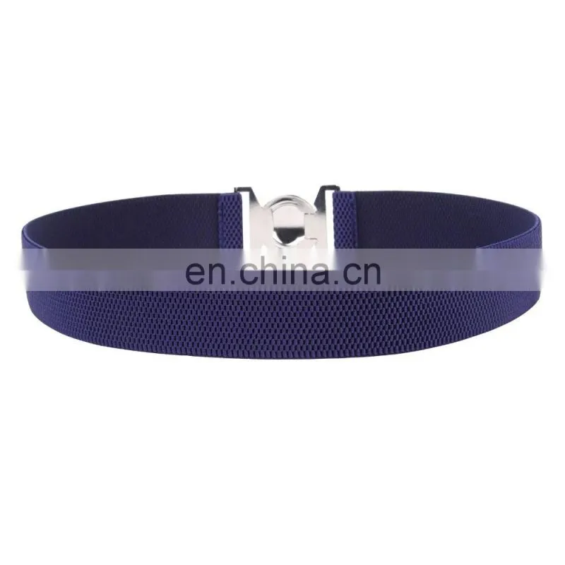 Grace Karin Women Ladies Girls Metal 1.5" Stretchy Elastic Waist Belt Waistband CL010486