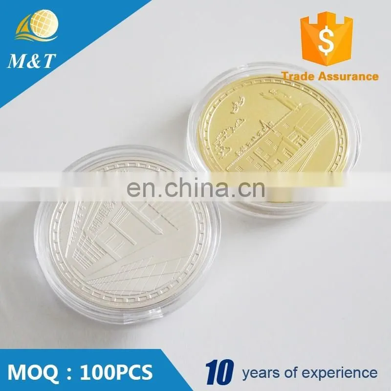 Cheap promotional coins custom gold souvenir coin