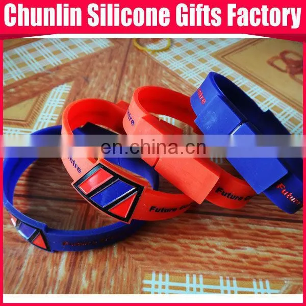 The Newest USB Flash Silicone Bracelet With Imprint Logo as companies gifts ,