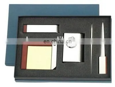 PROMOTIONAL LETTER OPENER STICKY NOTE KEY TAG METAL MEMO SET
