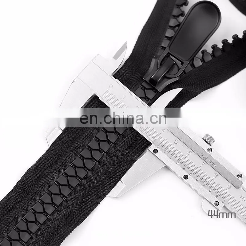 black long chain nylon zipper polyester waterproof zipper factory price zipper